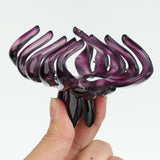 Maxbell 2 Pieces Large Floral Acrylic Hair Claw Grips Clip Clamp Accessories