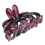 Maxbell 2 Pieces Large Floral Acrylic Hair Claw Grips Clip Clamp Accessories