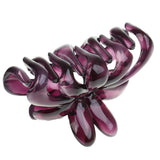 Maxbell 2 Pieces Large Floral Acrylic Hair Claw Grips Clip Clamp Accessories