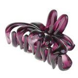 Maxbell 2 Pieces Large Floral Acrylic Hair Claw Grips Clip Clamp Accessories