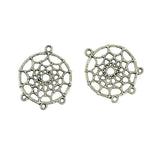 Maxbell 120 Pieces Vintage Feather Dream Catcher Charm Pendants DIY Jewelry Crafts