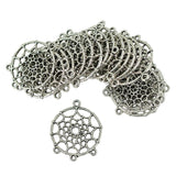 Maxbell 120 Pieces Vintage Feather Dream Catcher Charm Pendants DIY Jewelry Crafts