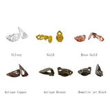 Maxbell 24x Clip On Earring with Pad for Gluing Finding Jewelry Making Bronze&Copper
