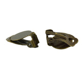 Maxbell 24x Clip On Earring with Pad for Gluing Finding Jewelry Making Bronze&Copper