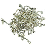 Maxbell 80 Pieces Tibetan Silver Mixed Musical Note Symbol DIY Charms Pendants