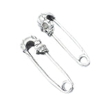 Maxbell Retro Fashion Skull Head Pins Accessories Supplies DIY Jewelry Finding 4Pcs Silver & Gold 50x14mm for Clothing Bag Necklace Bracelet - Aladdin Shoppers