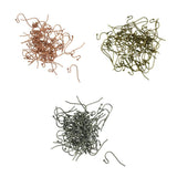 Maxbell 200x Brass French Wire Dot Ball Earring Hook Dangle DIY Making Bronze&Copper