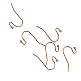 Maxbell 200x Brass French Wire Dot Ball Earring Hook Dangle DIY Making Bronze&Copper