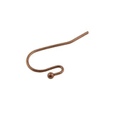 Maxbell 200x Brass French Wire Dot Ball Earring Hook Dangle DIY Making Bronze&Copper