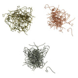 Maxbell 200x Brass French Wire Dot Ball Earring Hook Dangle DIY Making Bronze&Copper