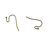 Maxbell 200x Brass French Wire Dot Ball Earring Hook Dangle DIY Making Bronze&Copper