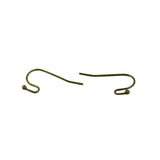 Maxbell 200x Brass French Wire Dot Ball Earring Hook Dangle DIY Making Bronze&Copper
