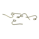 Maxbell 200x Brass French Wire Dot Ball Earring Hook Dangle DIY Making Bronze&Copper