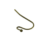 Maxbell 200x Brass French Wire Dot Ball Earring Hook Dangle DIY Making Bronze&Copper