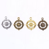 Maxbell 20pcs DIY Compass Pendant Vintage Charms Jewelry Handmade Craft Accessories - Aladdin Shoppers