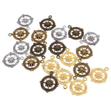 Maxbell 20pcs DIY Compass Pendant Vintage Charms Jewelry Handmade Craft Accessories