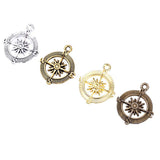 Maxbell 20pcs DIY Compass Pendant Vintage Charms Jewelry Handmade Craft Accessories - Aladdin Shoppers