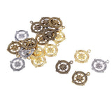 Maxbell 20pcs DIY Compass Pendant Vintage Charms Jewelry Handmade Craft Accessories - Aladdin Shoppers