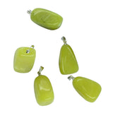 Maxbell 5pcs Gemstone Charms Pendants Jewelry Making Lemon Jade - Aladdin Shoppers