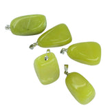 Maxbell 5pcs Gemstone Charms Pendants Jewelry Making Lemon Jade - Aladdin Shoppers