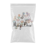 Maxbell 12PCS Ball Tongue Stud Navel Nipple Barbell Bars Stainless Steel Body Piercing 16G - Aladdin Shoppers