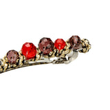Maxbell 2xHair Accessories Barrette Clips Hairpin Charm Crystal Hairwear  Red