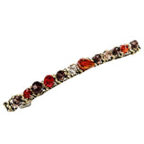 Maxbell 4xHair Accessories Barrette Clips Hairpin Charm Crystal Hairwear  Red