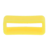Maxbell 10pcs Rubber Watch Strap Band Keeper Hoop Loop Holder Ring 20mm Yellow - Aladdin Shoppers