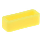 Maxbell 10pcs Rubber Watch Strap Band Keeper Hoop Loop Holder Ring 20mm Yellow - Aladdin Shoppers