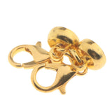 Maxbell 5 Piece Magnetic Clasps Hook Drum Shape DIY Jewelry Making Crafts Gold - Aladdin Shoppers