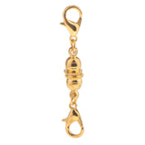 Maxbell 10 Piece Magnetic Clasps Hooks Drum Shape DIY Jewelry Findings Crafts Gold