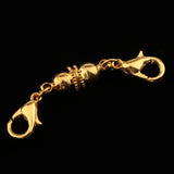 Maxbell 10 Piece Magnetic Clasps Hooks Drum Shape DIY Jewelry Findings Crafts Gold