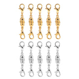 Maxbell 10 Piece Magnetic Clasps Hooks Drum Shape DIY Jewelry Findings Crafts Gold