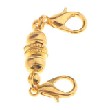 Maxbell 10 Piece Magnetic Clasps Hooks Drum Shape DIY Jewelry Findings Crafts Gold