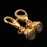 Maxbell 10 Piece Magnetic Clasps Hooks Drum Shape DIY Jewelry Findings Crafts Gold