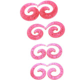 Maxbell 54pcs Gauges Kit Spiral Tapers and Plugs 14G-00G Stretching Kit Pink - Aladdin Shoppers