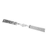 Maxbell Men's Stainless Steel Watch Band Strap Bracelet Double Clasp Silver 23mm - Aladdin Shoppers