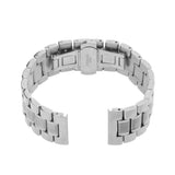 Maxbell Men's Stainless Steel Watch Band Strap Bracelet Double Clasp Silver 23mm - Aladdin Shoppers