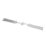 Maxbell Men's Stainless Steel Watch Band Strap Bracelet Double Clasp Silver 22mm - Aladdin Shoppers
