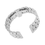Maxbell Men's Stainless Steel Watch Band Strap Bracelet Double Clasp Silver 22mm - Aladdin Shoppers