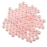 Maxbell 150Pcs Imitation Pearl No Hole ABS Plastic Charm DIY Loose Beads Pink - Aladdin Shoppers