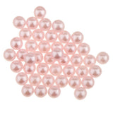 Maxbell 150Pcs Imitation Pearl No Hole ABS Plastic Charm DIY Loose Beads Pink - Aladdin Shoppers