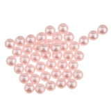 Maxbell 150Pcs Imitation Pearl No Hole ABS Plastic Charm DIY Loose Beads Pink - Aladdin Shoppers