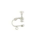 Maxbell 24Pcs Non-Piercing Screw Earring Clip Flat Hook DIY Craft Findings 2 Colors