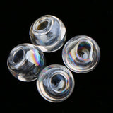 Maxbell 10pcs Rainbow Mini Clear Glass Globe Glass Ball Bottle Pendant Charms 12mm - Aladdin Shoppers