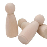 Maxbell 40 Pieces Male Female Wooden Peg Dolls Set DIY Art Craft Wedding Cake Topper