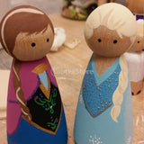 Maxbell 40Pcs/Set 43mm 65mm Male Wooden Peg Dolls DIY Art Craft Wedding Cake Topper
