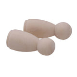 Maxbell 40Pcs/Set 43mm 65mm Male Wooden Peg Dolls DIY Art Craft Wedding Cake Topper