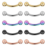 Maxbell 10 Pieces 16G Stainless Steel Balls Eyebrow Ear Lip Navel Ring Piercing 6mm - Aladdin Shoppers