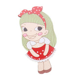 Maxbell Maxbell Cute Cartoon Pattern Wooden Mirror Kids Hand Pocket Mirror Cosplay Toys #5